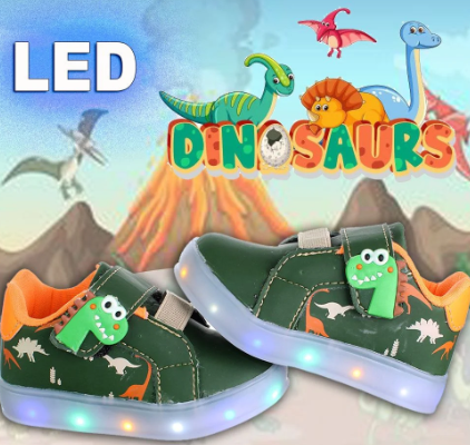 imagem de sapatos com LED infantil